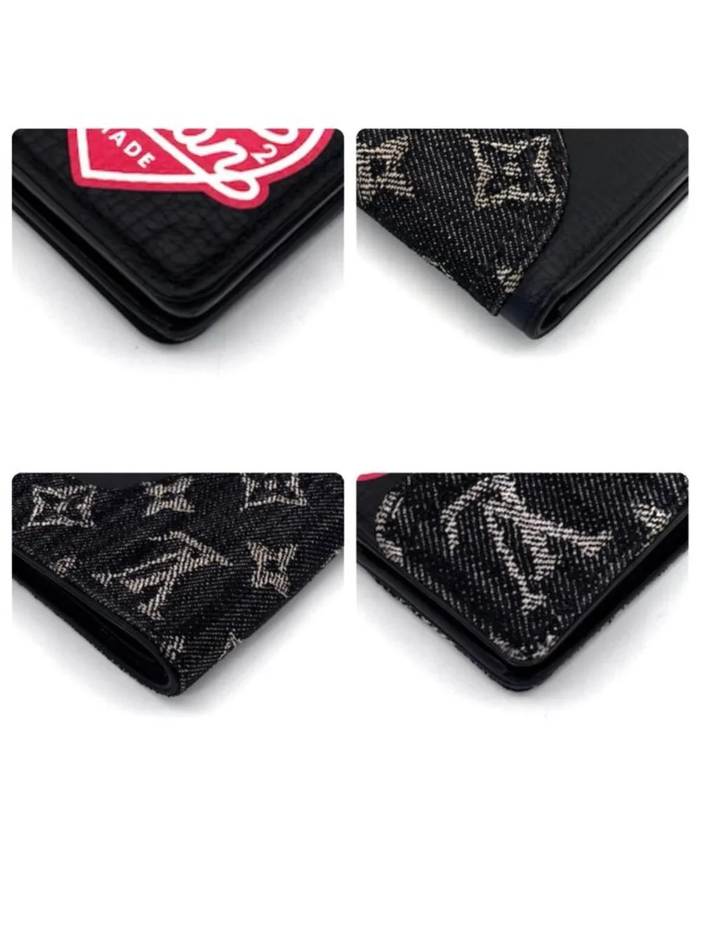 Louis Vuitton Monogram Denim Portefeuille Calf Under Wallet
